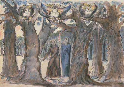 William Blake The Harpies and the Suicides